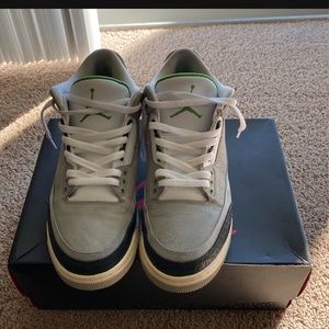 Jordan 3 retro grey/ chlorophyll